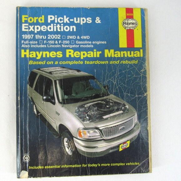 Haynes 36059 Ford Pick-ups & Expedition 1997 thru 2002 Repair Manual - Picture 1 of 8
